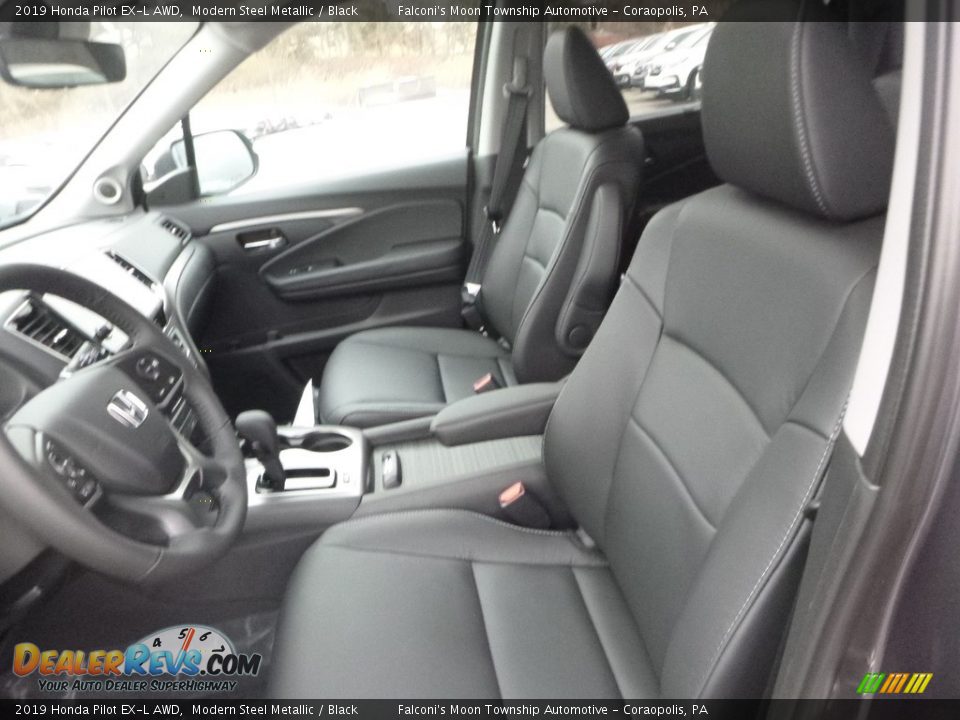 2019 Honda Pilot EX-L AWD Modern Steel Metallic / Black Photo #8