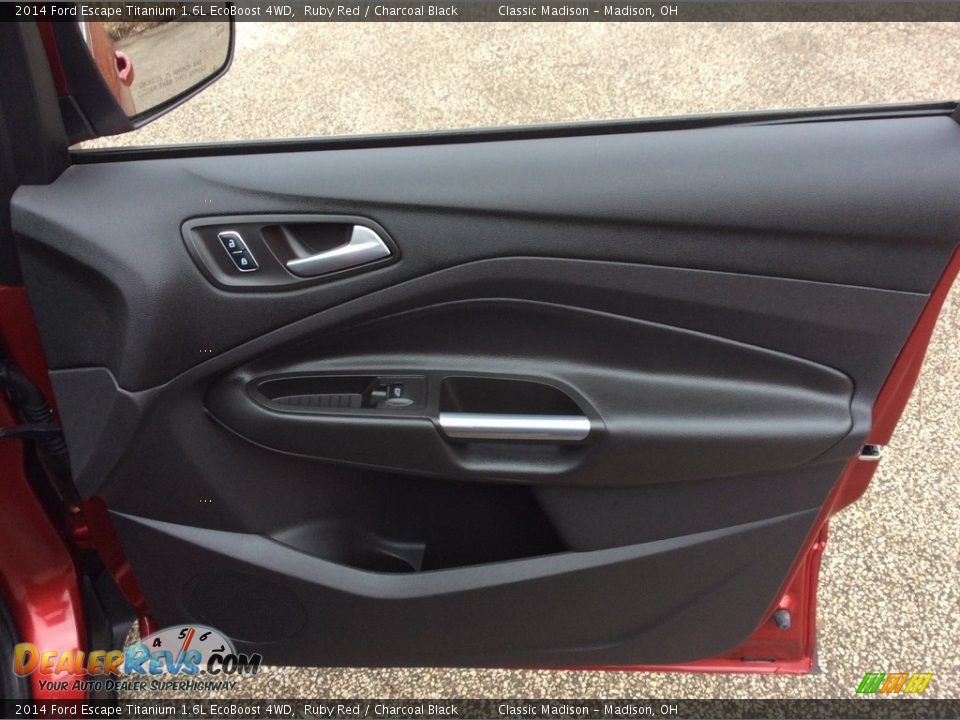 2014 Ford Escape Titanium 1.6L EcoBoost 4WD Ruby Red / Charcoal Black Photo #21