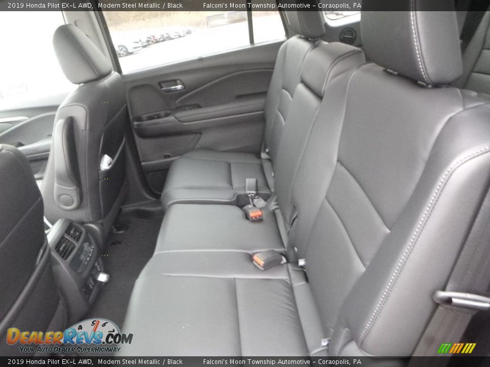 2019 Honda Pilot EX-L AWD Modern Steel Metallic / Black Photo #9