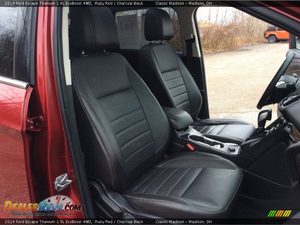 2014 Ford Escape Titanium 1.6L EcoBoost 4WD Ruby Red / Charcoal Black Photo #22