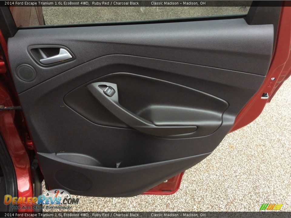 2014 Ford Escape Titanium 1.6L EcoBoost 4WD Ruby Red / Charcoal Black Photo #23
