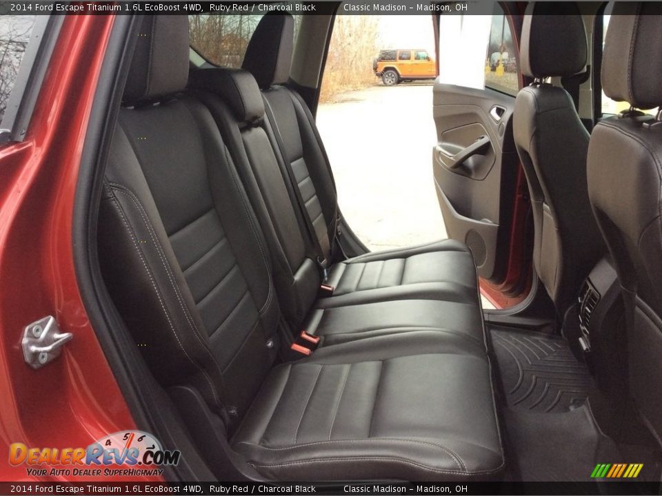 2014 Ford Escape Titanium 1.6L EcoBoost 4WD Ruby Red / Charcoal Black Photo #24