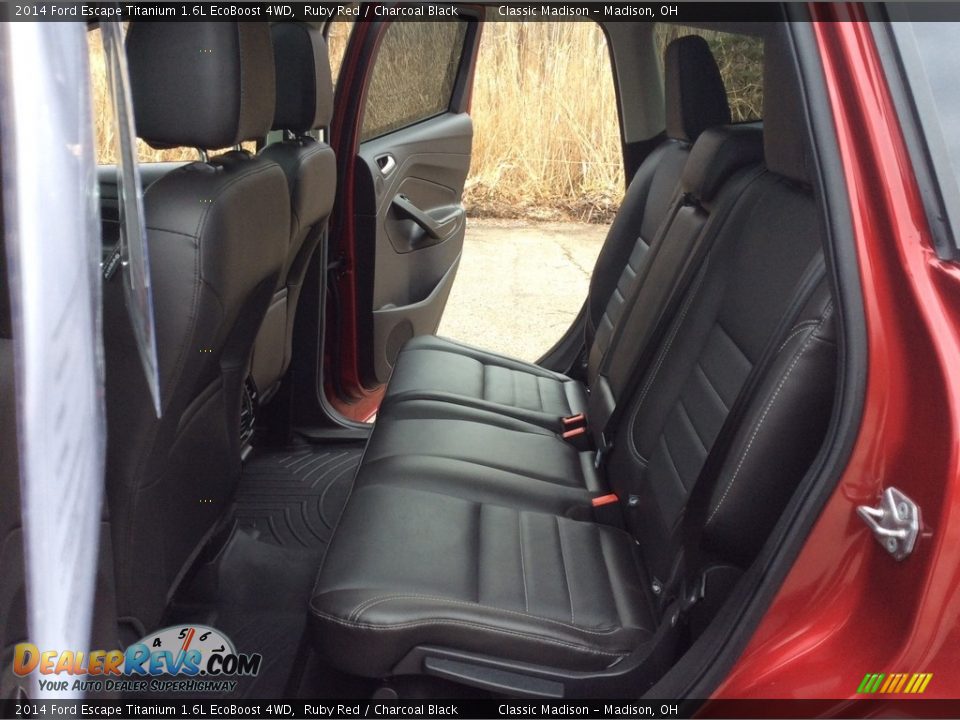 2014 Ford Escape Titanium 1.6L EcoBoost 4WD Ruby Red / Charcoal Black Photo #26