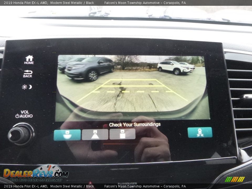 2019 Honda Pilot EX-L AWD Modern Steel Metallic / Black Photo #15