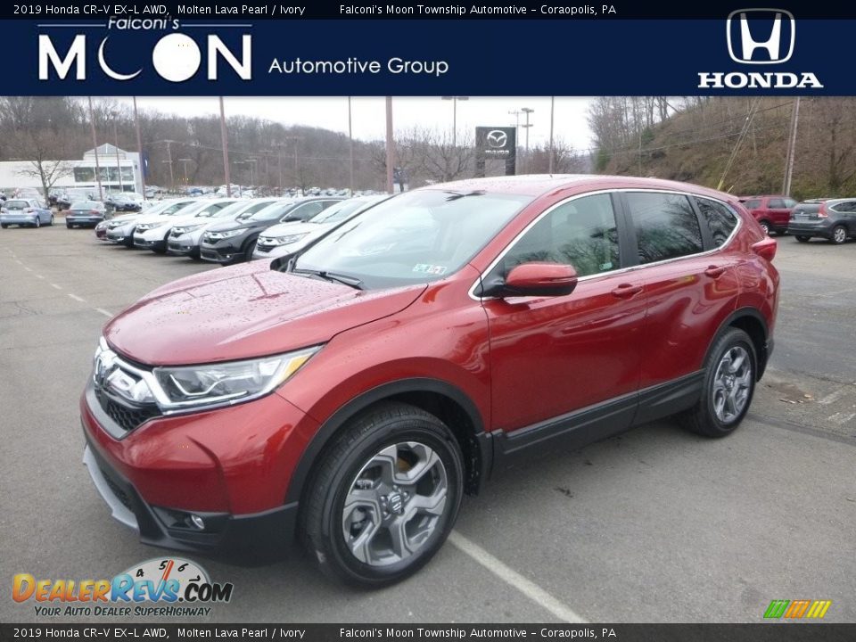 2019 Honda CR-V EX-L AWD Molten Lava Pearl / Ivory Photo #1