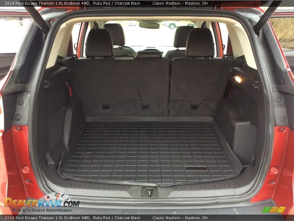2014 Ford Escape Titanium 1.6L EcoBoost 4WD Ruby Red / Charcoal Black Photo #28