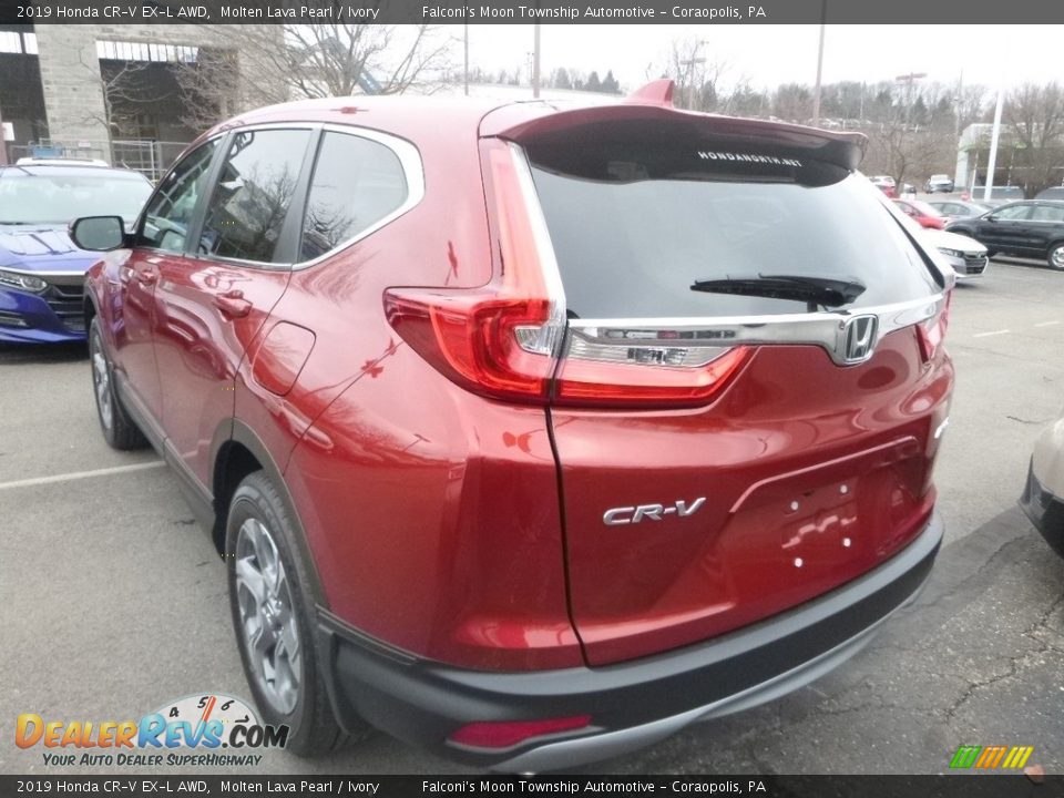 2019 Honda CR-V EX-L AWD Molten Lava Pearl / Ivory Photo #3