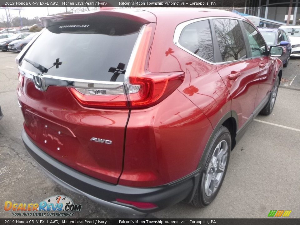 2019 Honda CR-V EX-L AWD Molten Lava Pearl / Ivory Photo #5