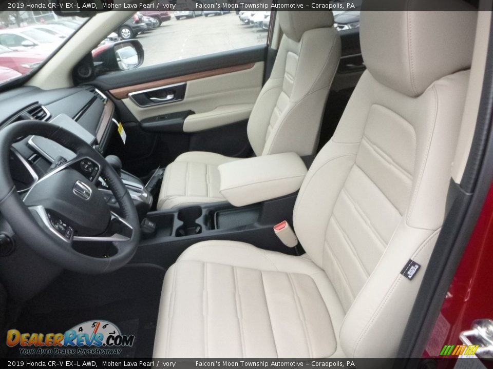 Front Seat of 2019 Honda CR-V EX-L AWD Photo #9