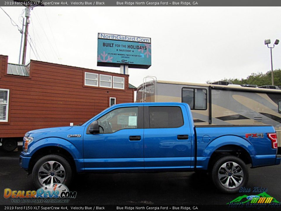 2019 Ford F150 XLT SuperCrew 4x4 Velocity Blue / Black Photo #2