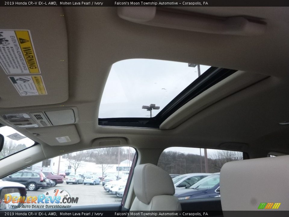 2019 Honda CR-V EX-L AWD Molten Lava Pearl / Ivory Photo #14