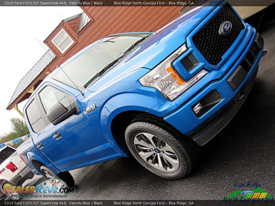 2019 Ford F150 XLT SuperCrew 4x4 Velocity Blue / Black Photo #32