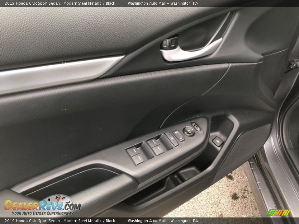 2019 Honda Civic Sport Sedan Modern Steel Metallic / Black Photo #12