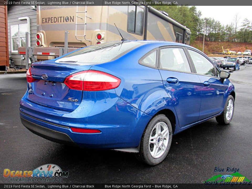 2019 Ford Fiesta SE Sedan Lightning Blue / Charcoal Black Photo #5