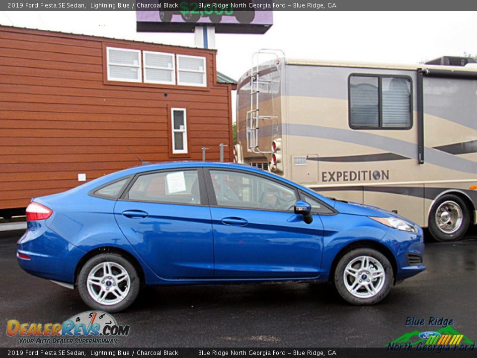 2019 Ford Fiesta SE Sedan Lightning Blue / Charcoal Black Photo #6