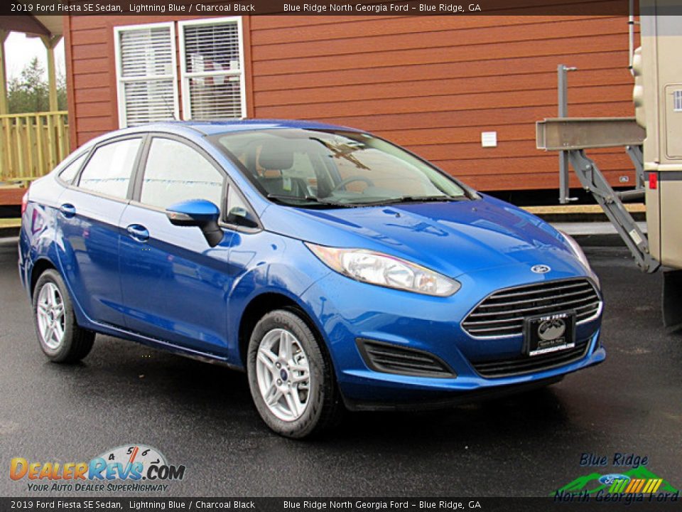 2019 Ford Fiesta SE Sedan Lightning Blue / Charcoal Black Photo #7