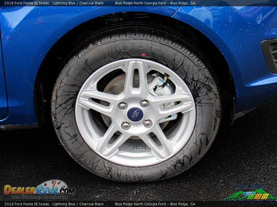 2019 Ford Fiesta SE Sedan Lightning Blue / Charcoal Black Photo #9