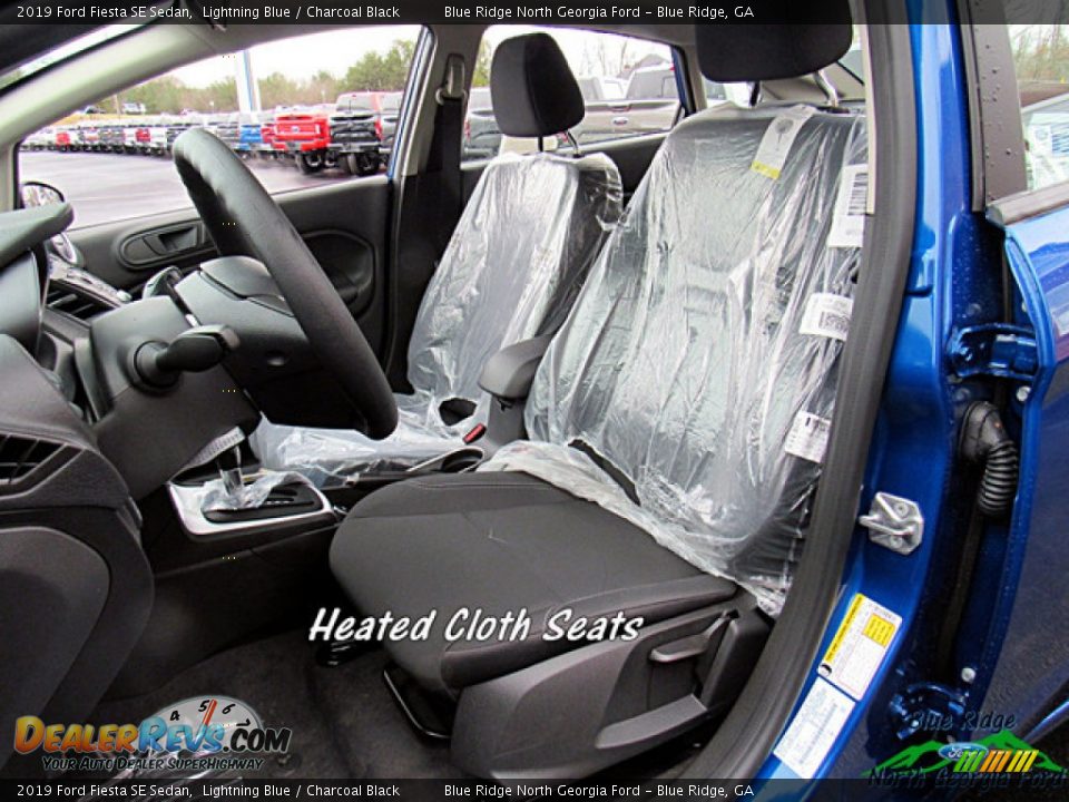 2019 Ford Fiesta SE Sedan Lightning Blue / Charcoal Black Photo #10