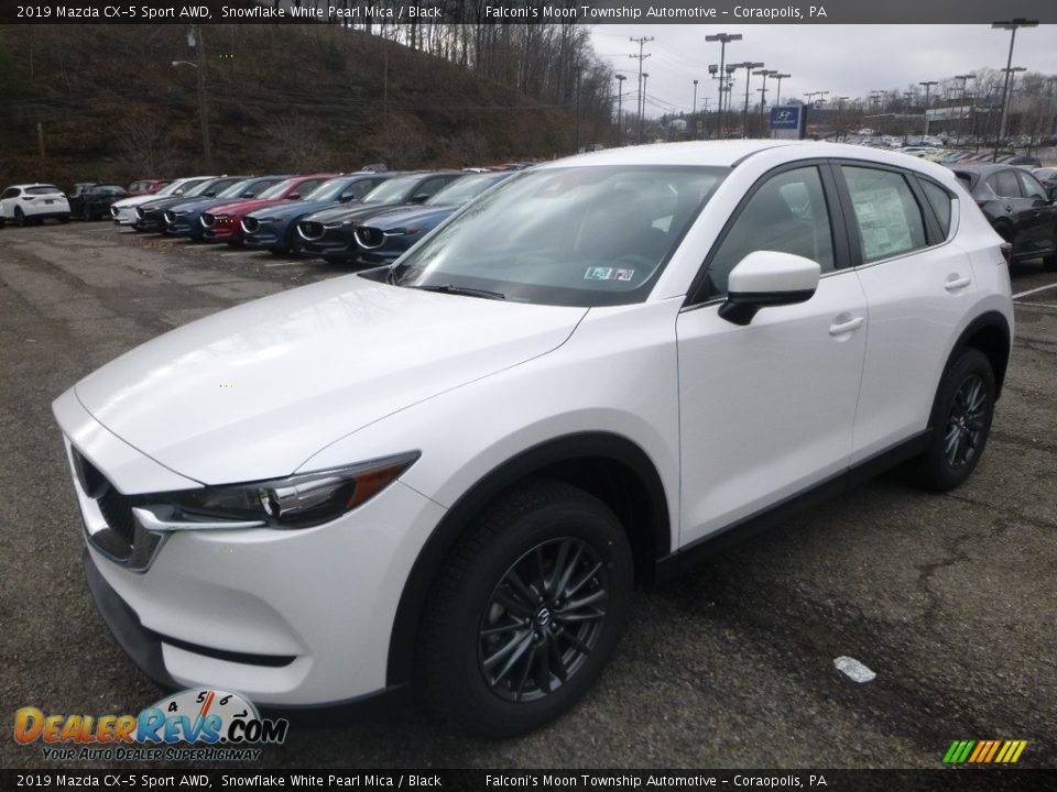 2019 Mazda CX-5 Sport AWD Snowflake White Pearl Mica / Black Photo #5