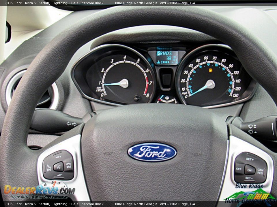 2019 Ford Fiesta SE Sedan Lightning Blue / Charcoal Black Photo #18