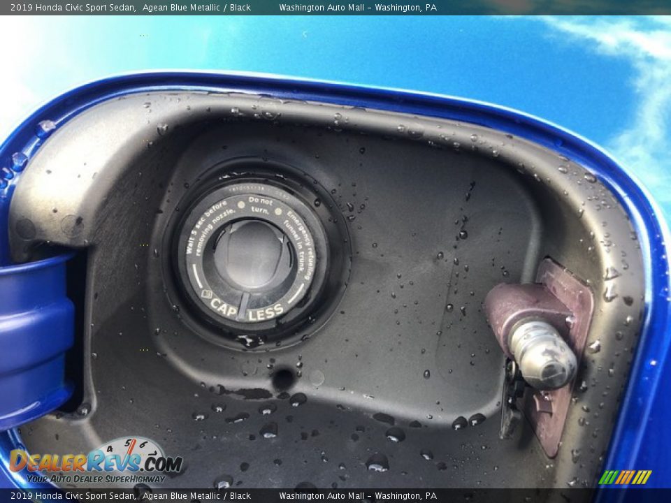 2019 Honda Civic Sport Sedan Agean Blue Metallic / Black Photo #10