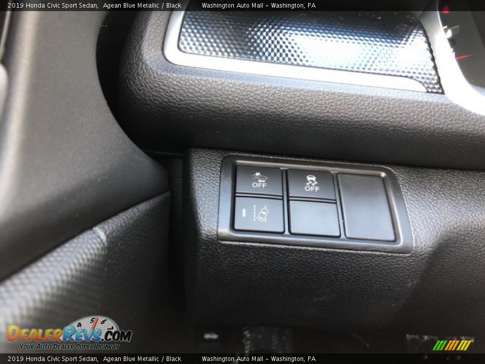 2019 Honda Civic Sport Sedan Agean Blue Metallic / Black Photo #13