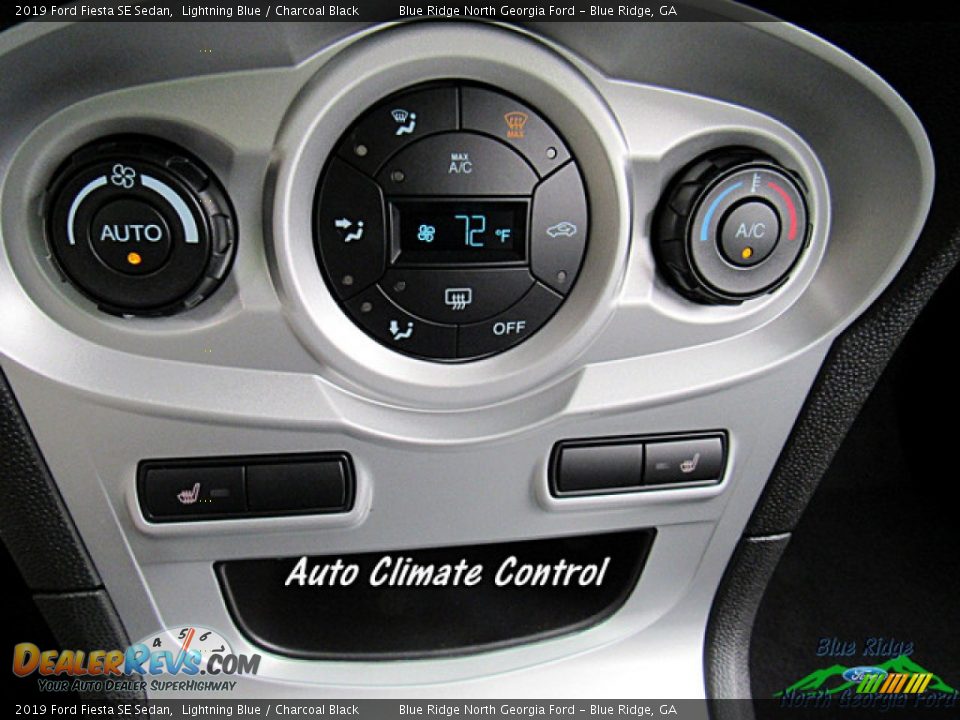 2019 Ford Fiesta SE Sedan Lightning Blue / Charcoal Black Photo #21