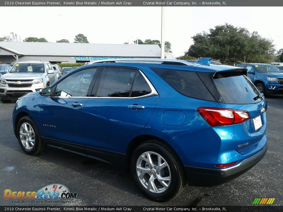 2019 Chevrolet Equinox Premier Kinetic Blue Metallic / Medium Ash Gray Photo #3