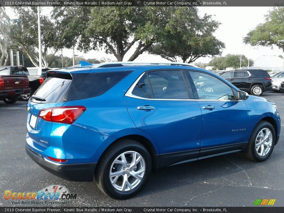 2019 Chevrolet Equinox Premier Kinetic Blue Metallic / Medium Ash Gray Photo #5