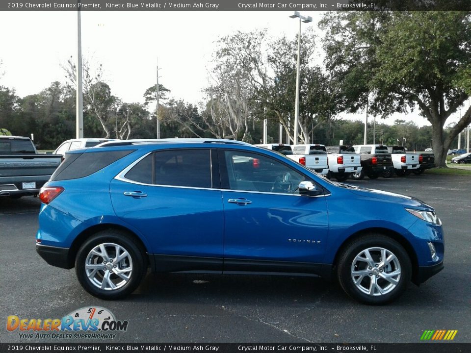 2019 Chevrolet Equinox Premier Kinetic Blue Metallic / Medium Ash Gray Photo #6