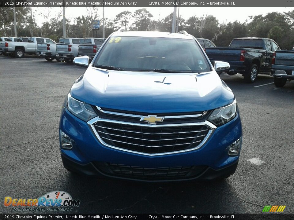 2019 Chevrolet Equinox Premier Kinetic Blue Metallic / Medium Ash Gray Photo #8