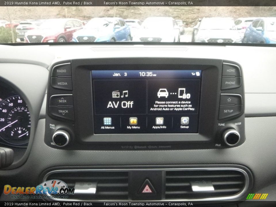 2019 Hyundai Kona Limited AWD Pulse Red / Black Photo #13