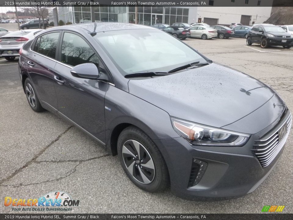 2019 Hyundai Ioniq Hybrid SEL Summit Gray / Black Photo #3