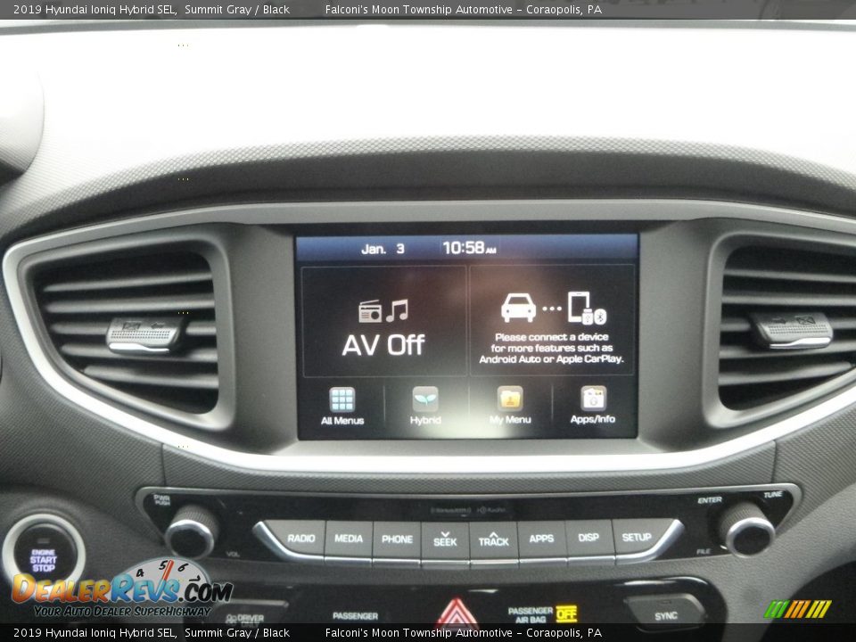 2019 Hyundai Ioniq Hybrid SEL Summit Gray / Black Photo #13
