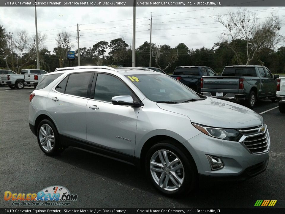 2019 Chevrolet Equinox Premier Silver Ice Metallic / Jet Black/Brandy Photo #7