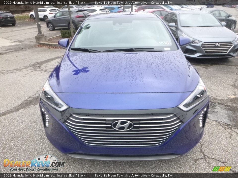 2019 Hyundai Ioniq Hybrid Limited Intense Blue / Black Photo #4