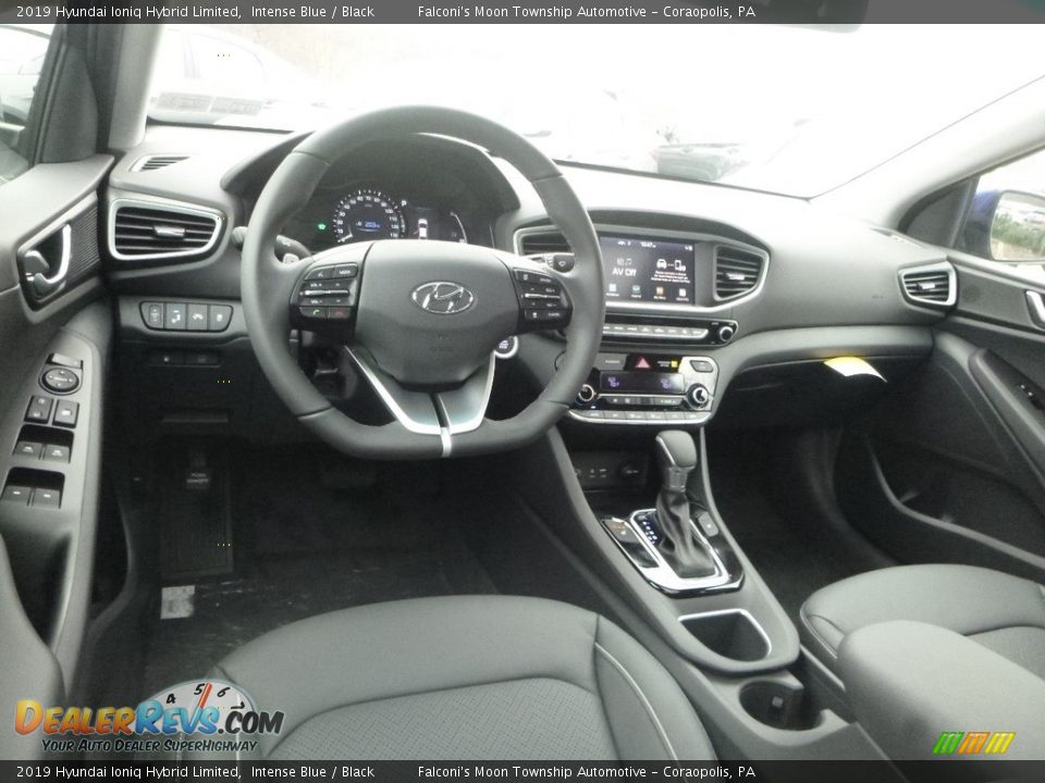 2019 Hyundai Ioniq Hybrid Limited Intense Blue / Black Photo #9