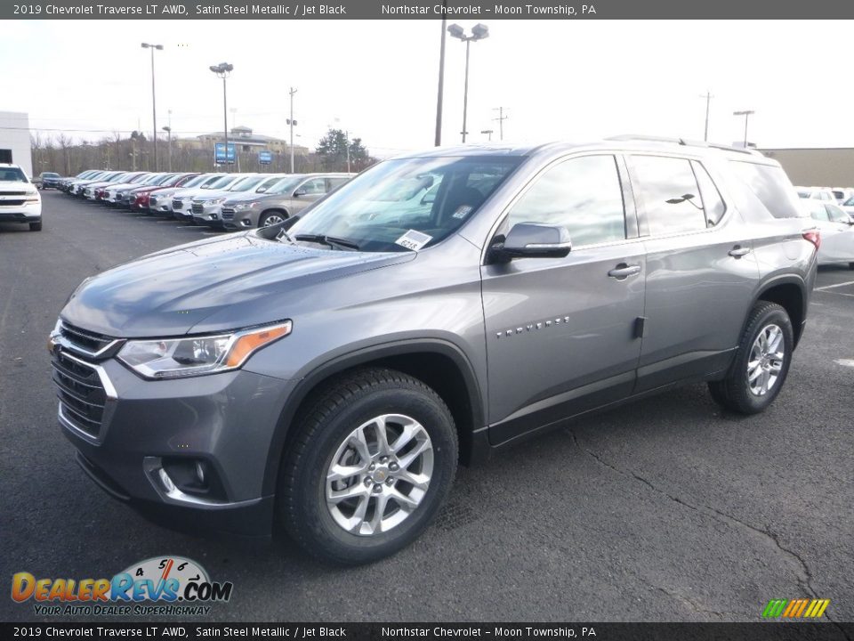 2019 Chevrolet Traverse LT AWD Satin Steel Metallic / Jet Black Photo #1