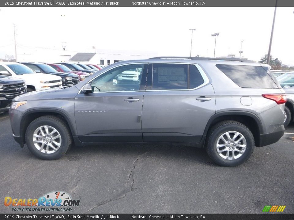 2019 Chevrolet Traverse LT AWD Satin Steel Metallic / Jet Black Photo #2