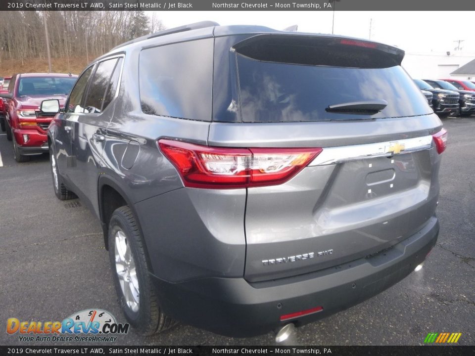2019 Chevrolet Traverse LT AWD Satin Steel Metallic / Jet Black Photo #3