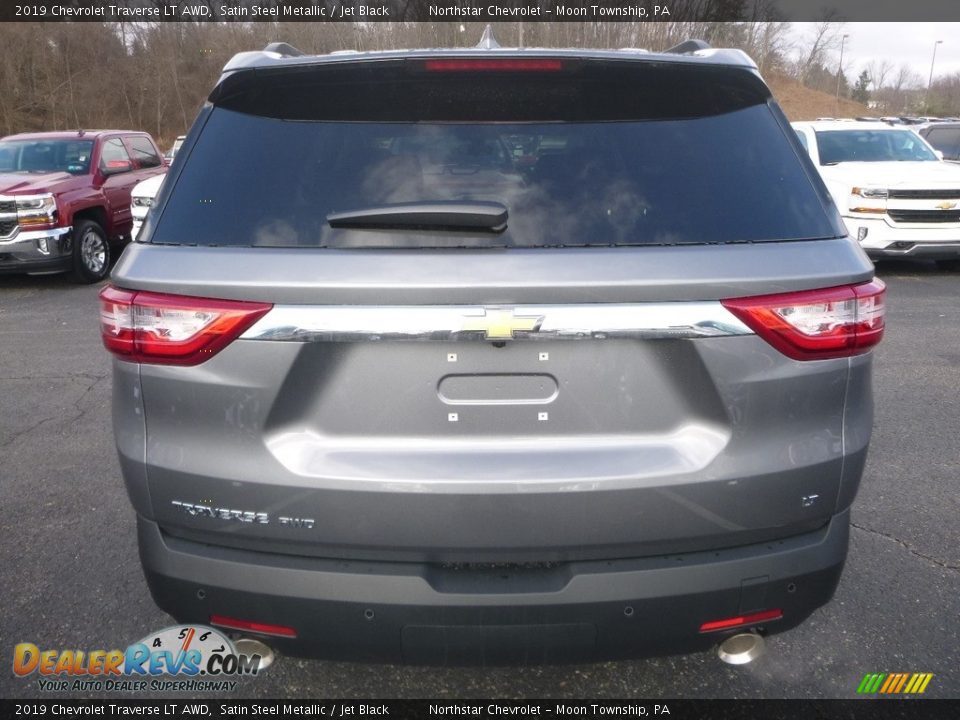 2019 Chevrolet Traverse LT AWD Satin Steel Metallic / Jet Black Photo #4