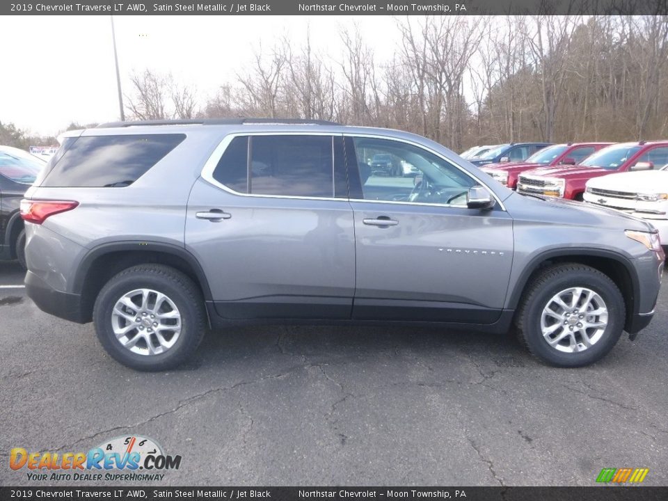 2019 Chevrolet Traverse LT AWD Satin Steel Metallic / Jet Black Photo #6