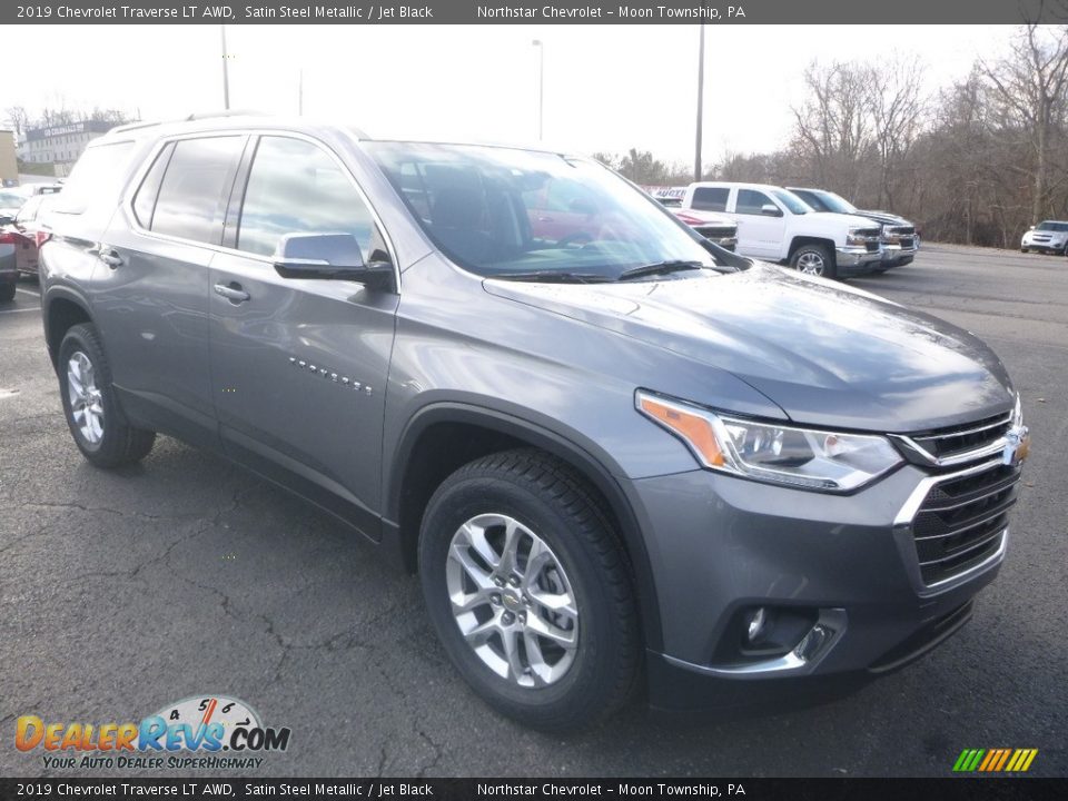 2019 Chevrolet Traverse LT AWD Satin Steel Metallic / Jet Black Photo #7