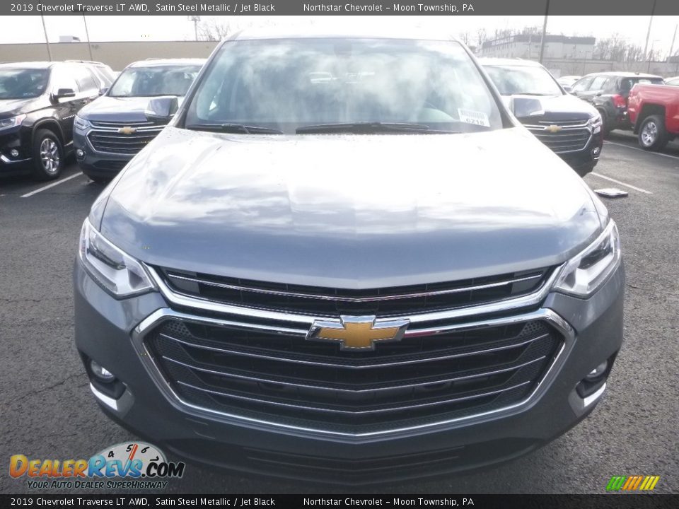 2019 Chevrolet Traverse LT AWD Satin Steel Metallic / Jet Black Photo #8