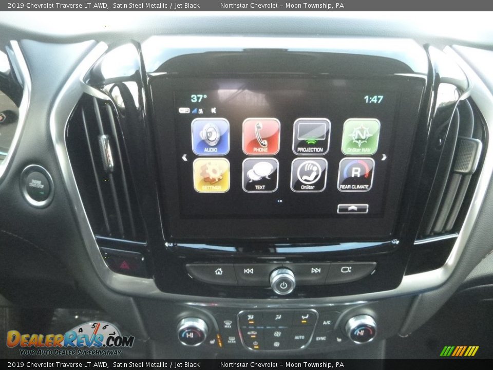 2019 Chevrolet Traverse LT AWD Satin Steel Metallic / Jet Black Photo #18
