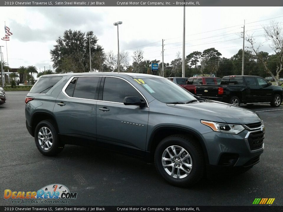 2019 Chevrolet Traverse LS Satin Steel Metallic / Jet Black Photo #7
