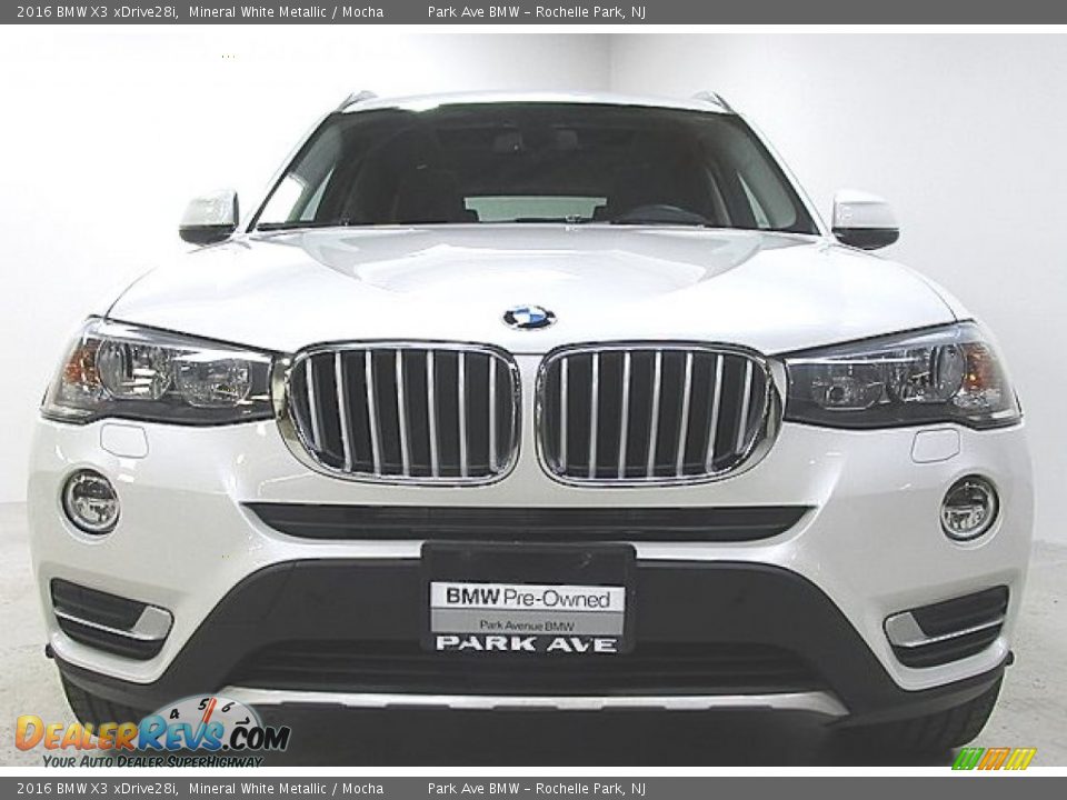 2016 BMW X3 xDrive28i Mineral White Metallic / Mocha Photo #6