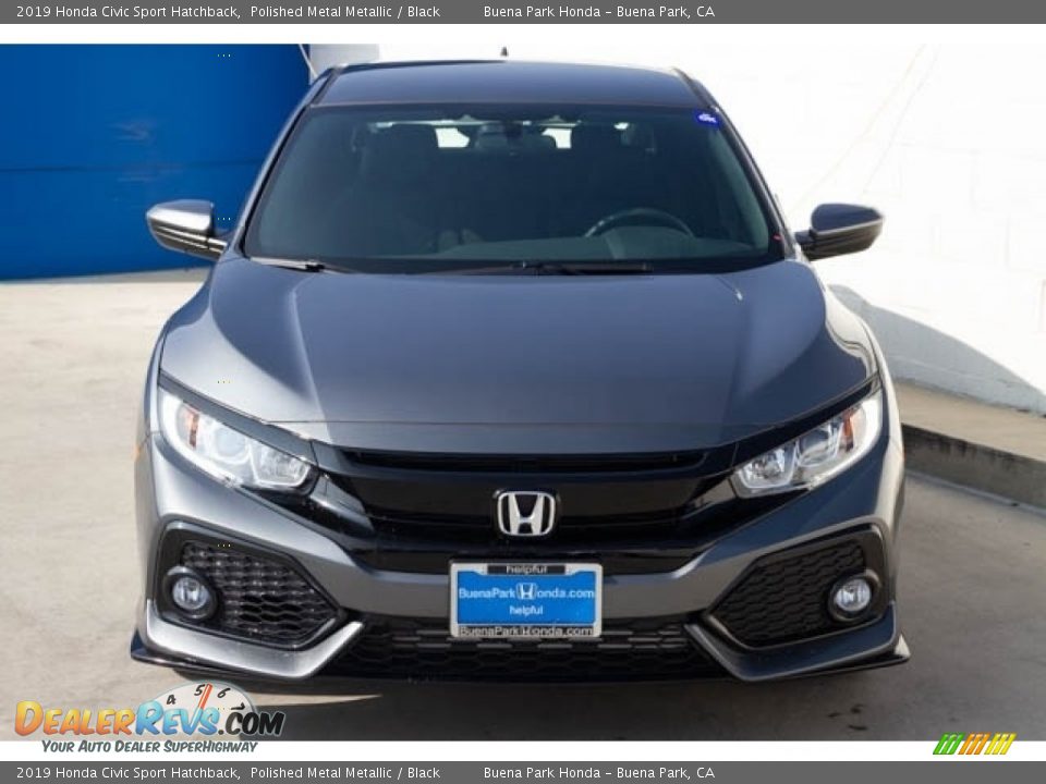 2019 Honda Civic Sport Hatchback Polished Metal Metallic / Black Photo #3