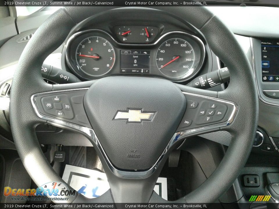 2019 Chevrolet Cruze LT Summit White / Jet Black/­Galvanized Photo #14