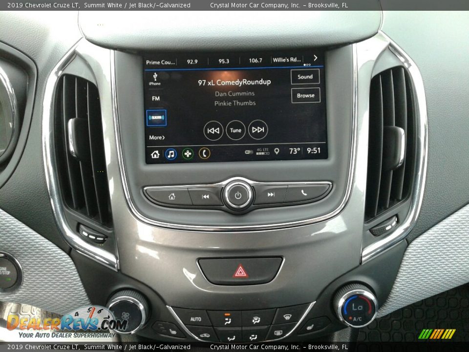 2019 Chevrolet Cruze LT Summit White / Jet Black/­Galvanized Photo #15